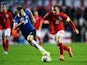 Wayne Rooney of England is pursued by Karol Mets of Estonia during the EURO 2016 Qualifier match between Estonia and England at A. Le Coq Arena on October 12, 2014