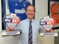 Ipswich Town Managing Director Ian Milne picks up the Manager & Player of the Month awards on behalf of Mick McCarthy and Tyrone Mings on October 9, 2014