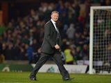 Northern Ireland manager Michael O'Neill after the Euro 2016 Qualifier between Northern Ireland and Faroe Islands at Windsor Park on October 11, 2014