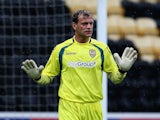 Roy Carroll of Notts County in action during the pre-season friendly match against Osasuna at Meadow Lane on August 1, 2014