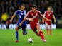 Wales striker Gareth Bale races past Bosnia player Miralem Pjanic during the EURO 2016 Qualifier match between Wales and Bosnia and Herzegovina at Cardiff City Stadium on October 10, 2014 