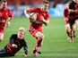 Gareth Davies of Wales slips a tackle on his way to the try line during the Incoming Tour match between EP Kings and Wales at Nelson Mandela Bay Stadium on June 10, 2014