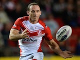 Lance Hohaia of St Helens in action during the First Utility Super League Qualifying Semi-Final match between St Helens and Catalan Dragons on October 2, 2014