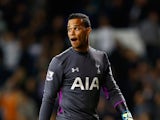 Michel Vorm of Tottenham Hotspur looks on during the Capital One Cup third round match between Tottenham Hotspur and Nottingham Forest at White Hart Lane on September 24, 2014