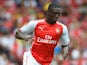 Yaya Sanogo of Arsenal in action during the Emirates Cup match between Arsenal and Benfica at the Emirates Stadium on August 2, 2014 