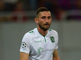 Hristo Zlatinski of PFC Ludogorets Razgrad in action during the UEFA Champions League first leg play-off match against between FC Steaua Bucuresti and PFC Ludogorets Razgrad on August 19, 2014