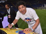 Ivan Zamorano attends the Interreligious Match For Peace at Olimpico Stadium on September 1, 2014