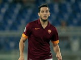 Kostas Monolas of AS Roma in action during the Serie A match between AS Roma and Hellas Verona FC at Stadio Olimpico on September 27, 2014