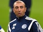 Schalke's Italian head coach Roberto Di Matteo attends a training session at the arena in Gelsenkirchen, western Germany on October 20, 2014