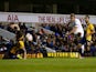 Harry Kane of Spurs scores the opening goal during the UEFA Europa League group C match between Tottenham Hotspur FC and Asteras Tripolis FC at White Hart Lane on October 23, 2014