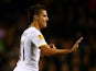 Erik Lamela of Spurs celebrates scoring his team's second goal during the UEFA Europa League group C match between Tottenham Hotspur FC and Asteras Tripolis FC at White Hart Lane on October 23, 2014