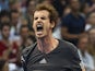 Andy Murray of Great Britain celebrates a match point against David Ferrer of Spain during the semi-final on day six of the ATP 500 World Tour Valencia Open on October 25, 2014