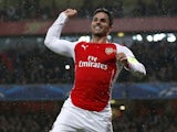 Arsenal's Spanish midfielder Mikel Arteta celebrates scoring a penalty during the UEFA Champions League Group D football match between Arsenal and Anderlecht at the Emirates Stadium in north London on November 4, 2014