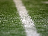 A close up of the artificial surface during a training session at the Luzhniki Stadium on October16, 2007