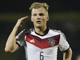 Johannes Geis of Germany in action during the UEFA U21 Championship First Leg Playoff between Ukraine and Germany at the KP Tcentralnyi Stadium on October 10, 2014