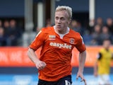 Mark Cullen of Luton Town in action during the Sky Bet League Two match between Luton Town and Northampton Town at Kenilworth Road on October 25, 2014