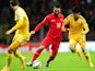 Turkey's Arda Turan (C) vies for the ball with Kazakhstan's Dmitri Shomko (R) and Bauyrzhan Tagybergen (L) during the UEFA Euro 2016 qualifying football match on November 16, 2014