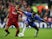 Milan Baros of Liverpool battles with Claude Makelele of Chelsea during the UEFA Champions League semi-final second leg match between Liverpool and Chelsea at Anfield on May 3, 2005