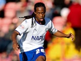 Daniel Johnson of Chesterfield in action during the Sky Bet League One match between Bristol City and Chesterfield at Ashton Gate on October 11, 2014