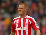 Steve Sidwell of Stoke City during the Barclays Premier League match between Stoke City and West Ham United at the Britannia Stadium on November 1, 2014