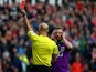 Wade Elliott of Bristol City reacts as is sent off by referee Darren Drysdale during the Sky Bet League One match against Swindon Town on November 15, 2014