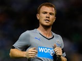 Adam Campbell of Newcastle in action during the Pre Season Friendly between Sheffield Wednesday and Newcastle United at Hillsborough on July 30, 2014