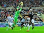 Robert Green of QPR makes a save during the Barclays Premier League match between Newcastle United and Queens Park Rangers at St James' Park on November 22, 2014