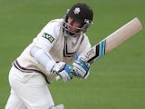 Steven Davies of Surrey in action during day one of the LV County Championship match between Surrey and Glamorgan at The Kia Oval on April 06, 2014