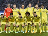 Chelsea's players pose for the team photo prior to the UEFA Champions League second leg Group G football match FC Schalke 04 vs Chelsea FC in Gelsenkirchen, western Germany, on November 25, 2014