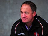 David Humphreys, Gloucester's Director of Rugby looks on ahead of the LV= Cup match between Exeter Chiefs and Gloucester at Sandy Park on November 1, 2014 