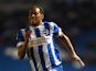 Elliott Bennett of Brighton in action during the Sky Bet Championship match between Brighton & Hove Albion and Wigan Athletic at Amex Stadium on November 4, 2014