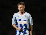 James Maddison of Coventry City in action during the Capital One Cup First Round match between Coventry City and Cardiff City at Sixfields Stadium on August 13, 2014