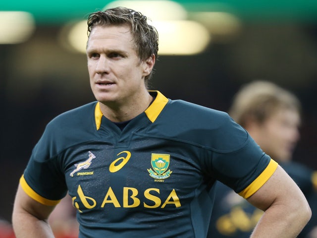 Captain Jean de Villiers of South Africa looks onduring the Castle Lager Outgoing Tour match between Wales and South Africa at Millennium Stadium on November 29, 2014
