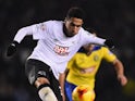 Omar Mascarell of Derby County in action during the Sky Bet Championship match between Derby County and Huddersfield Town at iPro Stadium on November 4, 2014