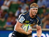 David Pocock of the Brumbies runs with the ball during the round three Super Rugby match between the Western Force and the ACT Brumbies at nib Stadium on March 1, 2014