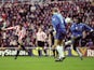 Kevin Phillips of Sunderland scores his first against Chelsea during the FA Carling Premiership match at the Stadium of Light in Sunderland on December 4, 1999