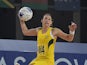 Australia's Madi Robinson plays during the netball gold medal match between Australia and New Zealand at The Hydro venue during the 2014 Commonwealth Games in Glasgow, Scotland, on August 3, 2014