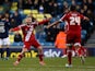 Adam Clayton of Middlesbrough celebrates after Jelle Vossen scores to make it 4-0 during the Sky Bet Championship match between Millwall and Middlesbrough at The Den on December 6, 2014 