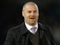 Burnley's English manager Sean Dyche arrives ahead of the English Premier League football match between Burnley and Newcastle United at Turf Moor in Burnley, north west England, on December 2, 2014