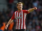 Steven Davis of Southampton in action during the Barclays Premier League match between Southampton and Stoke City at St Mary's Stadium on October 25, 2014
