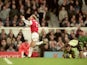 Ray Parlour of Arsenal celebrates during the FA Carling Premier League match against Newcastle United played at Highbury in London on December 9, 2000