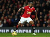 Ashley Young of Manchester United in action during the Barclays Premier League match between Manchester United and Hull City at Old Trafford on November 29, 2014 