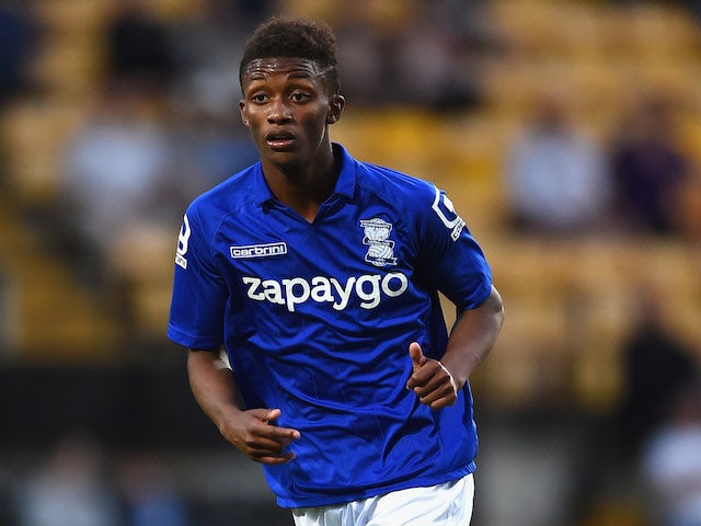 Demarai Gray of Birmingham City in action during the Pre Season Friendly match between Notts County and Birmingham City at Meadow Lane on July 29, 2014