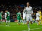 Gareth Bale of Real Madrid CF celebrates scoring their second goal during the UEFA Champions League Group B match against Ludogorets on December 9, 2014