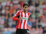Ricardo Alvarez of Sunderland in action during the Barclays Premier League match between Sunderland and Swansea City at Stadium of Light on September 27, 2014
