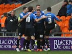 Matt Ritchie of AFC Bournemouth celebrates his goal with team mates during the Sky Bet Championship match between Blackpool and Bournemouth at Bloomfield Road on December 20, 2014