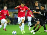 Cristiano Ronaldo of Manchester United in action during the FIFA Club World Cup Japan 2008 Final match against Liga De Quito on December 19, 2014