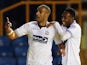 Darren Pratley of Bolton Wanderers celebrates scoring with team mate Rob Hall during the Sky Bet Championship match against Millwall on December 19, 2014