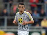John McGinn of St Mirren in action during the pre season friendly match between Carlisle United and St Mirren at Brunton Park on August 01, 2014