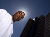 Jon Drummond poses for a portrait at the Westin Hotel prior to the Adidas Track Classic on May 16, 2008